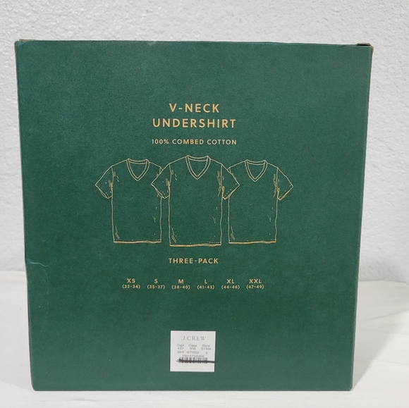 New J Crew V-neck undershirts three-pack BY548 - Picture 10 of 12